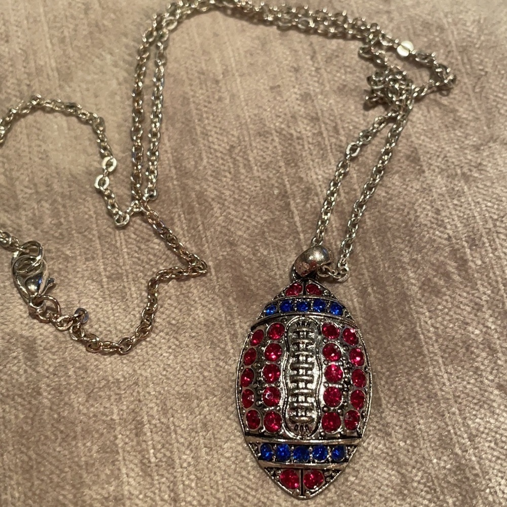 Football Rhinestone Necklace - Picture 5 of 7